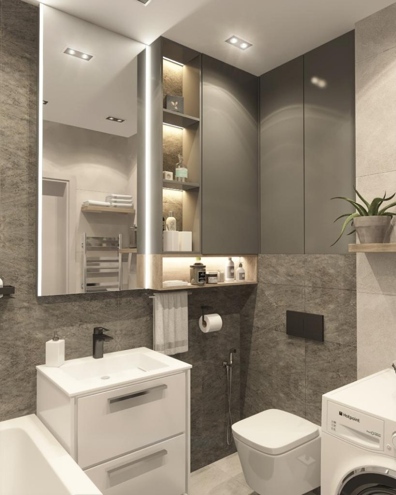 Двухкомнатная квартира 67 кв.м. современный стиль, минимализм