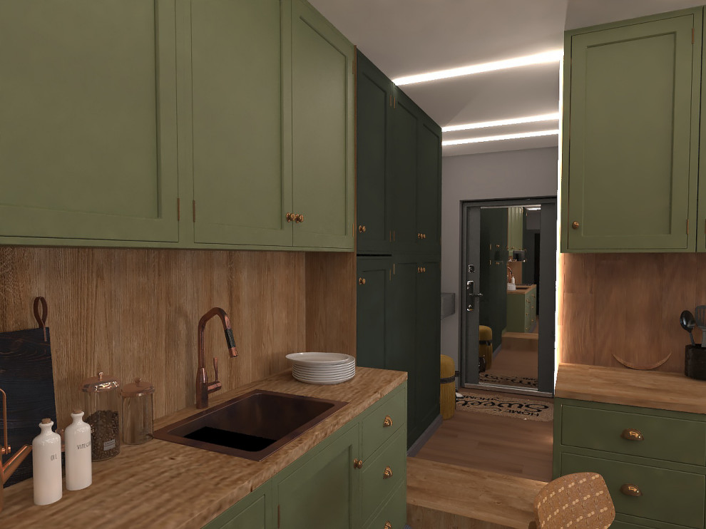 проходная кухня-студия