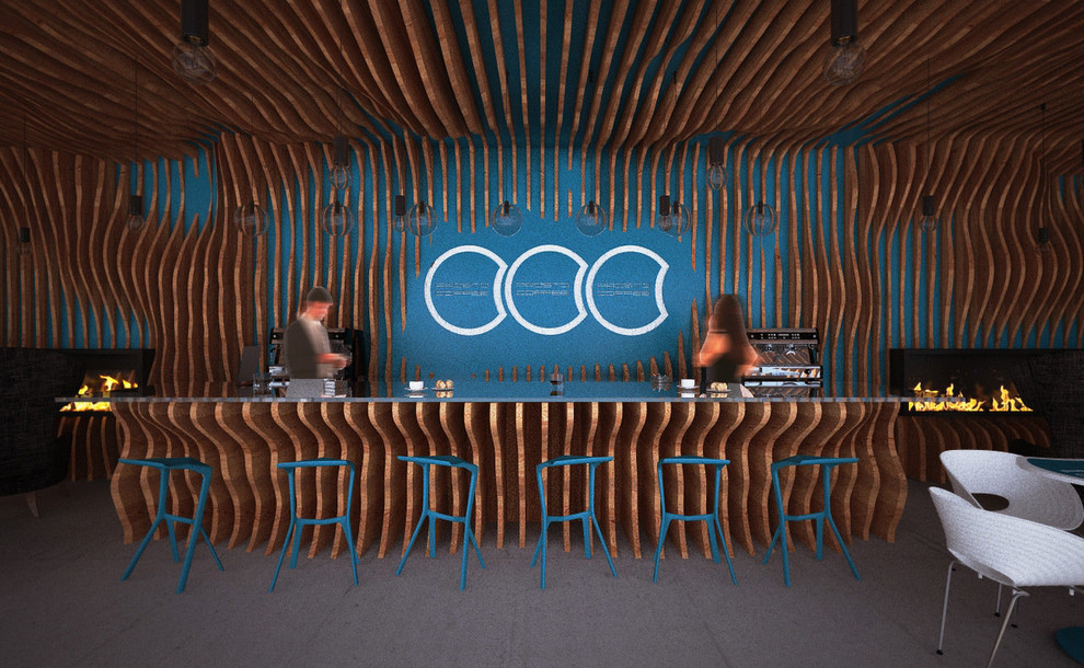3D-концепт, кофейня "Prosto coffee"
