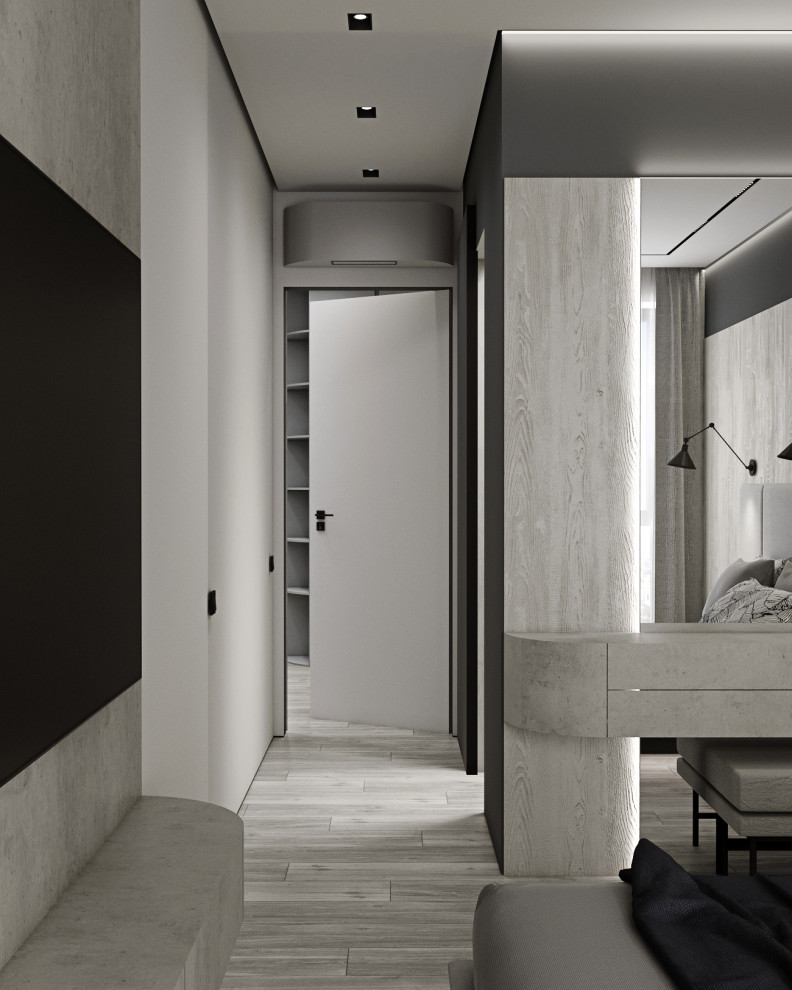 Дизайн Стильной Двухкомнатной Квартиры 74 м2 в жк Время в Москве