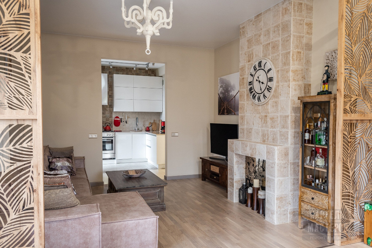 Капитальный ремонт двухкомнатной квартиры в стиле фьюжн