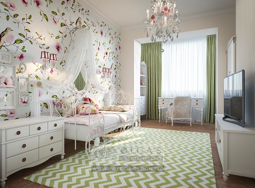 Обложка проекта: Дизайн детской комнаты с присоединенной лоджией