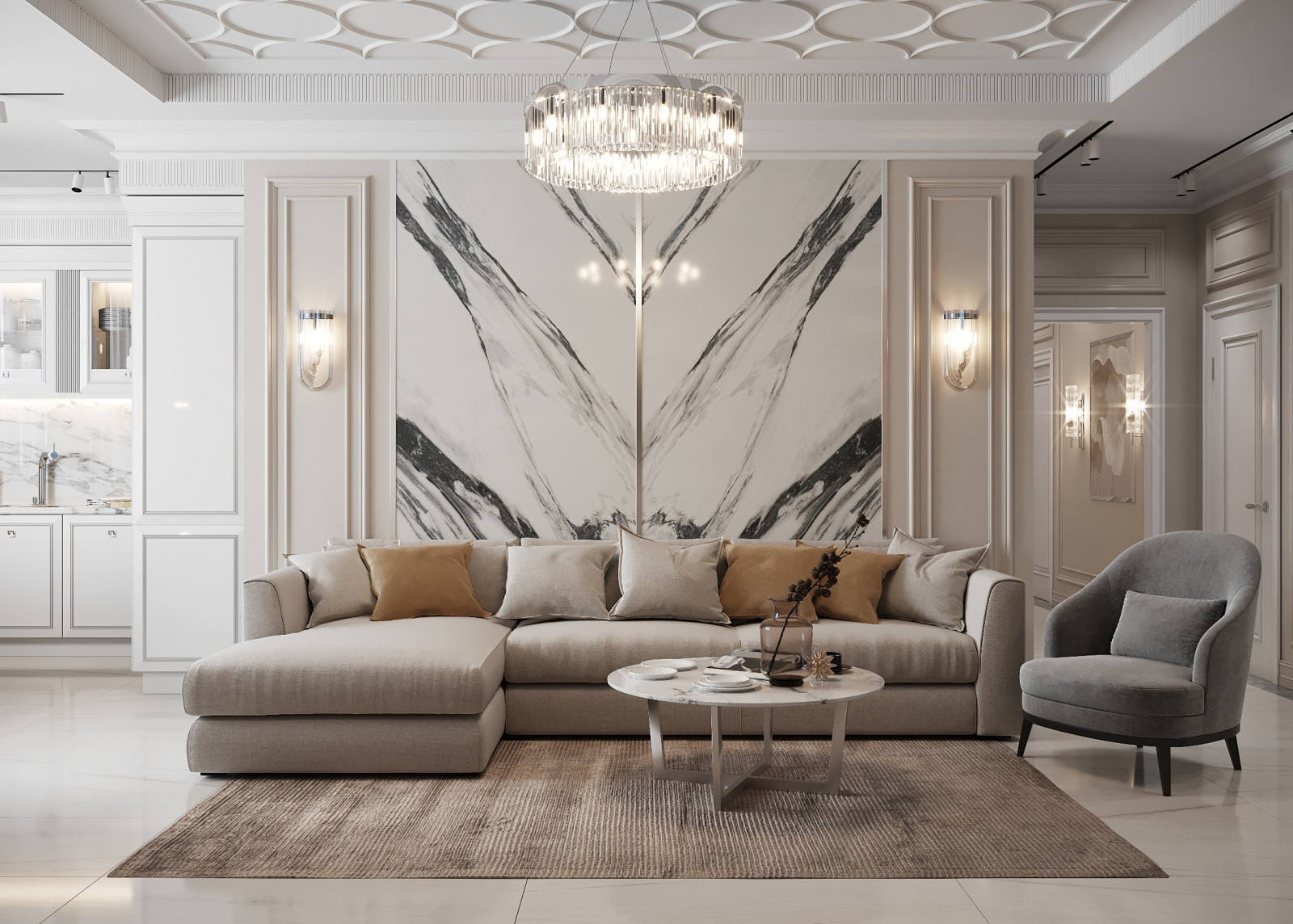 Дизайн интерьера квартиры в ЖК Триколор