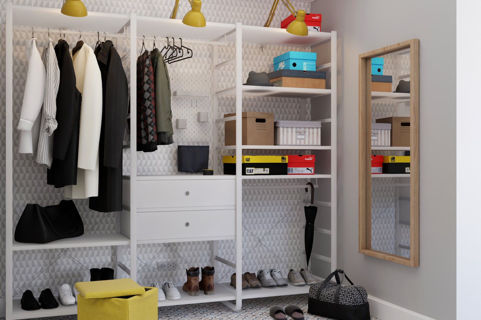 Яркий скандинавский интерьер квартиры в ЖК "Солнечный", Тула