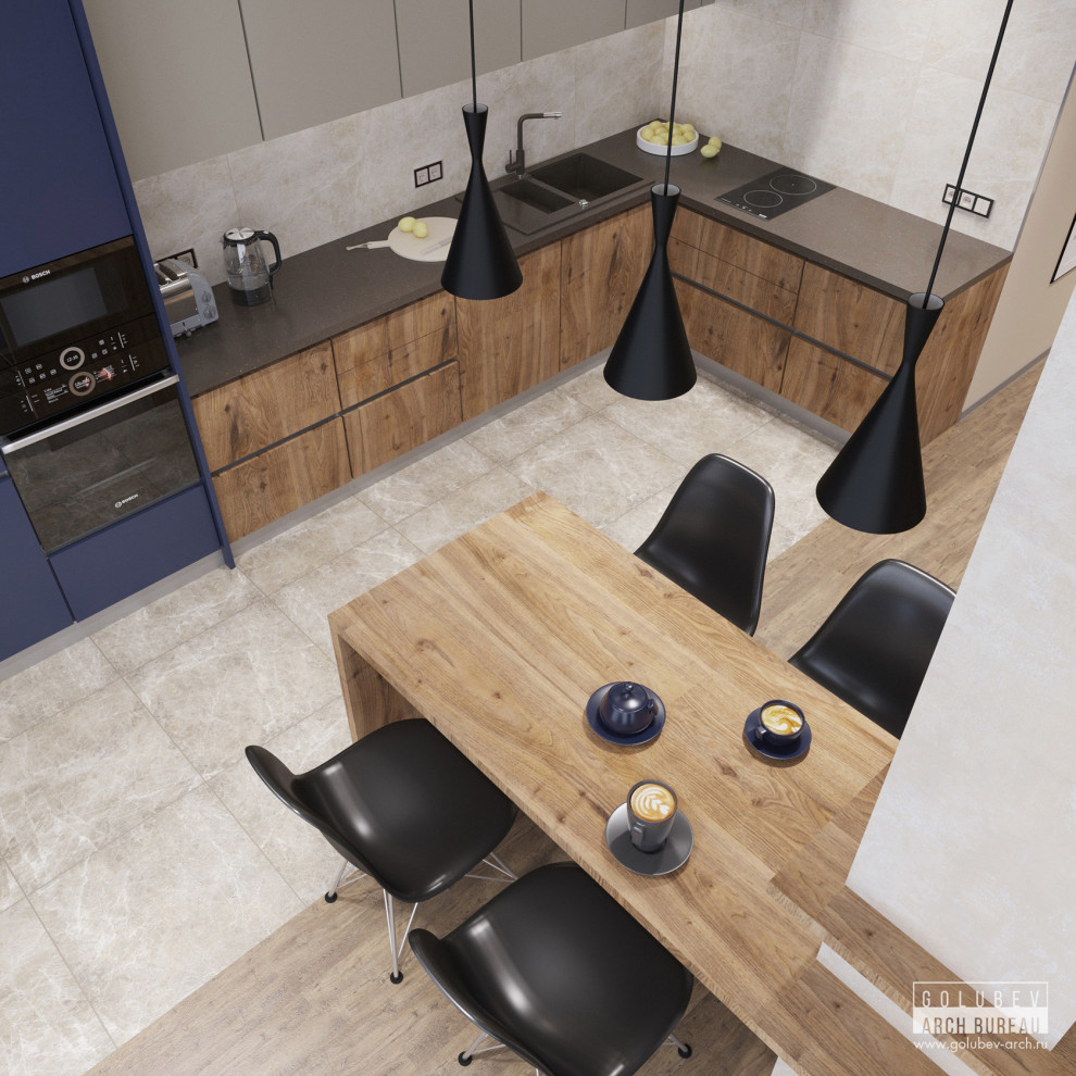 Дизайн интерьера с панорамным видом, г. Красноярск, 100 м2