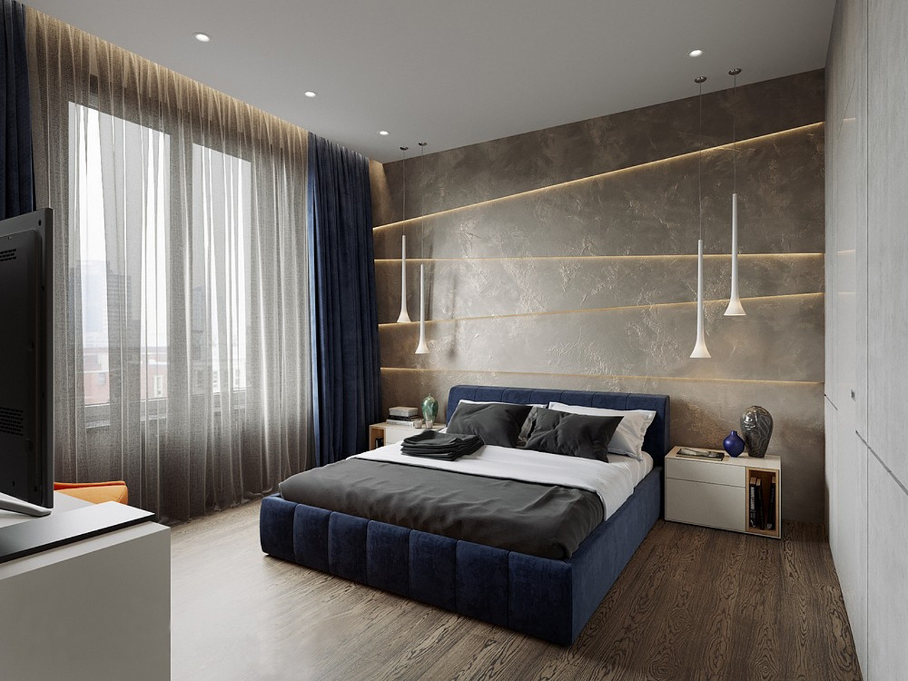 Обложка проекта: Спальня в современном стиле