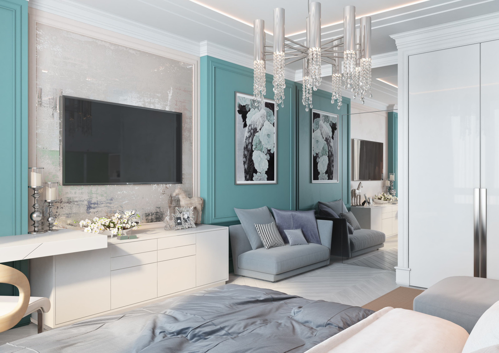 Дизайн и ремонт квартиры в ЖК «Донской Олимп» — Пересечение миров.