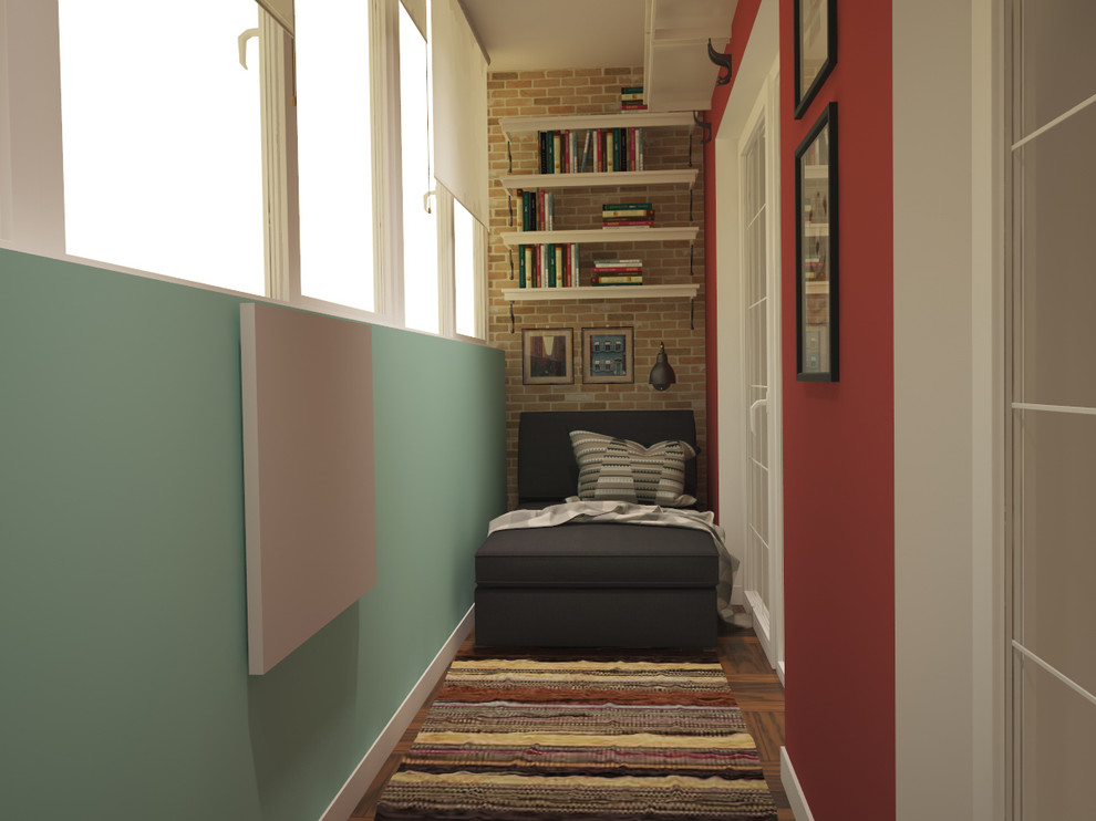 Обложка проекта: Квартира маленькая, холостяцкая с кабинетом и «дачной» лоджией