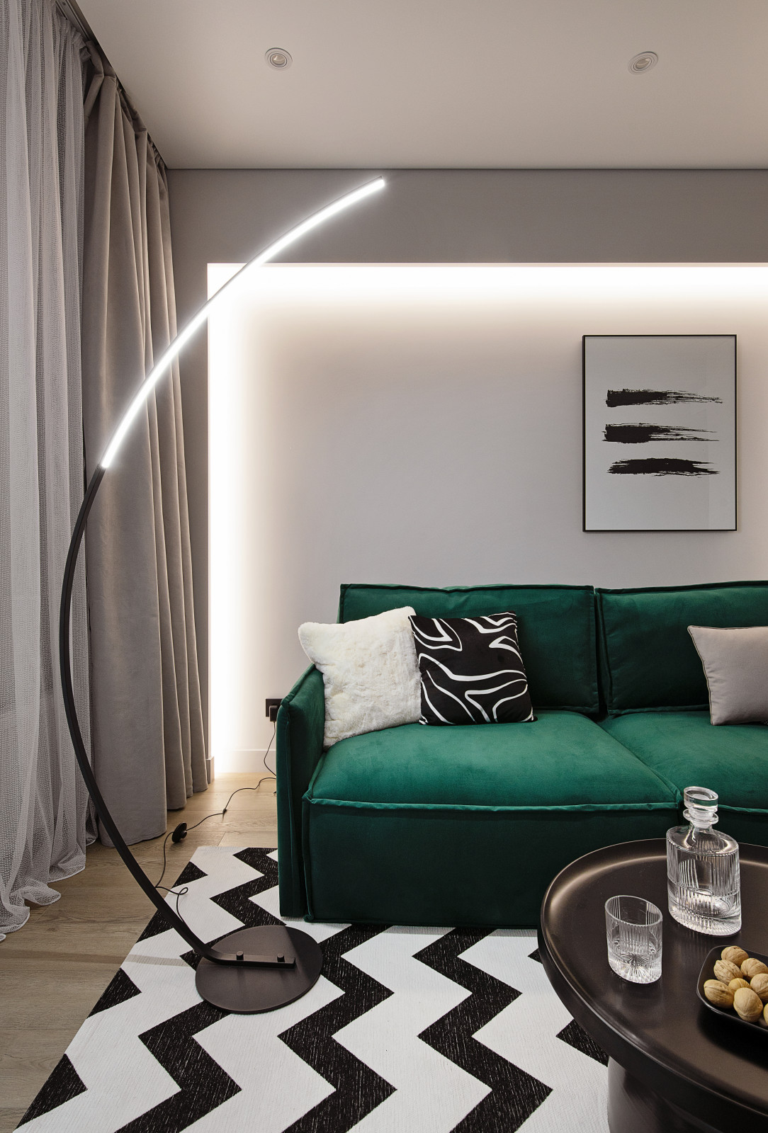 Реализованный дизайн-проекта квартиры под сдачу