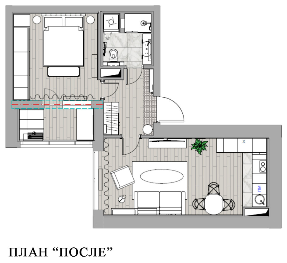 Houzz тур: 49 кв.м — квартира, наполненная цветом