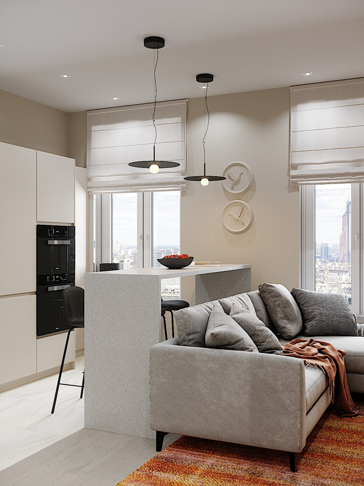 ЖК Big Time - 68 кв.м. (кухня-гостиная, коридор, гардеробные)