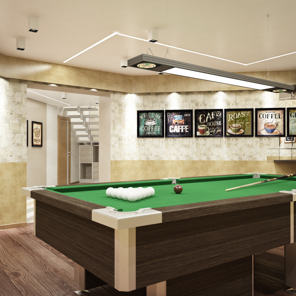 Бильярдная в цокольном этаже