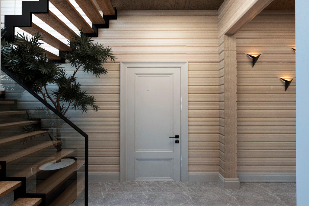 Дом из бруса в ЭКО стиле