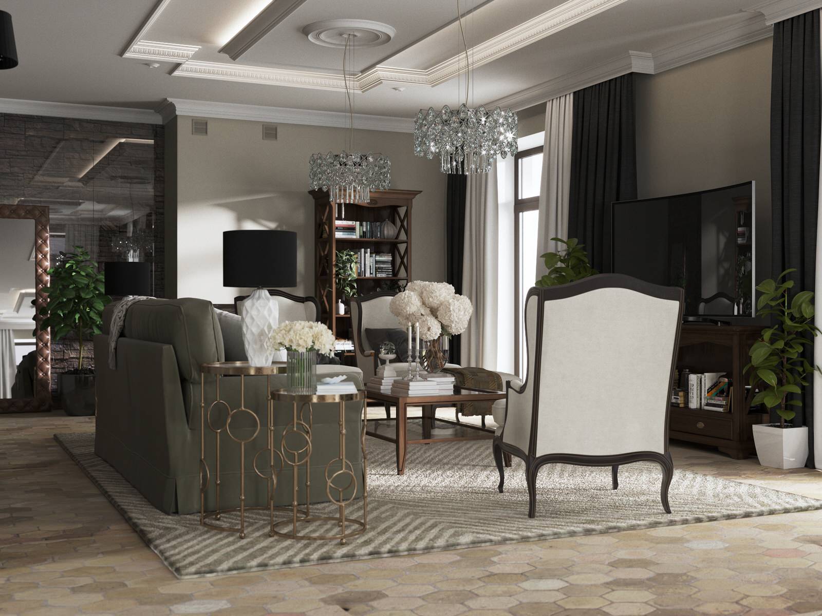 Обложка проекта: Интерьер загородного дома