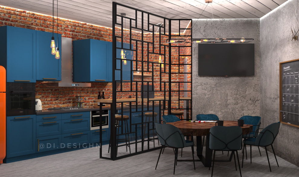 Дизайн-проект кухни для 3-х руководителей