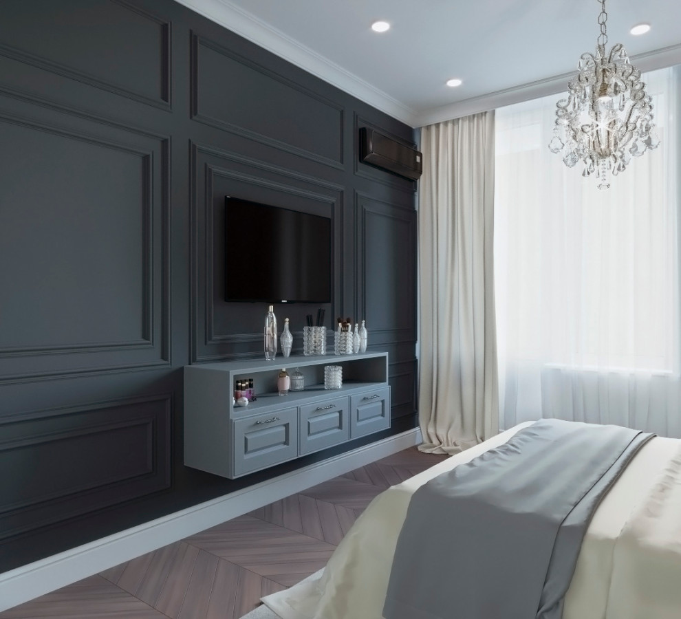 Дизайн проект 2х-комнатной квартиры в неоклассике