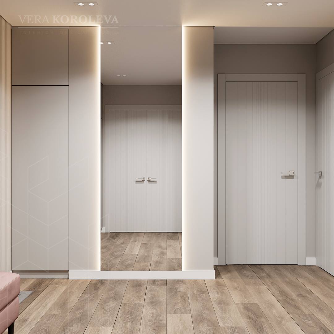 Лавандовая дымка: красивая и функциональная двушка 47 кв.м под Петербургом