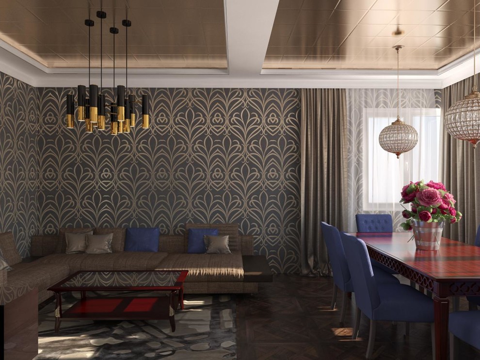 Современный стиль. Трехкомнатная квартира на юге Москвы.