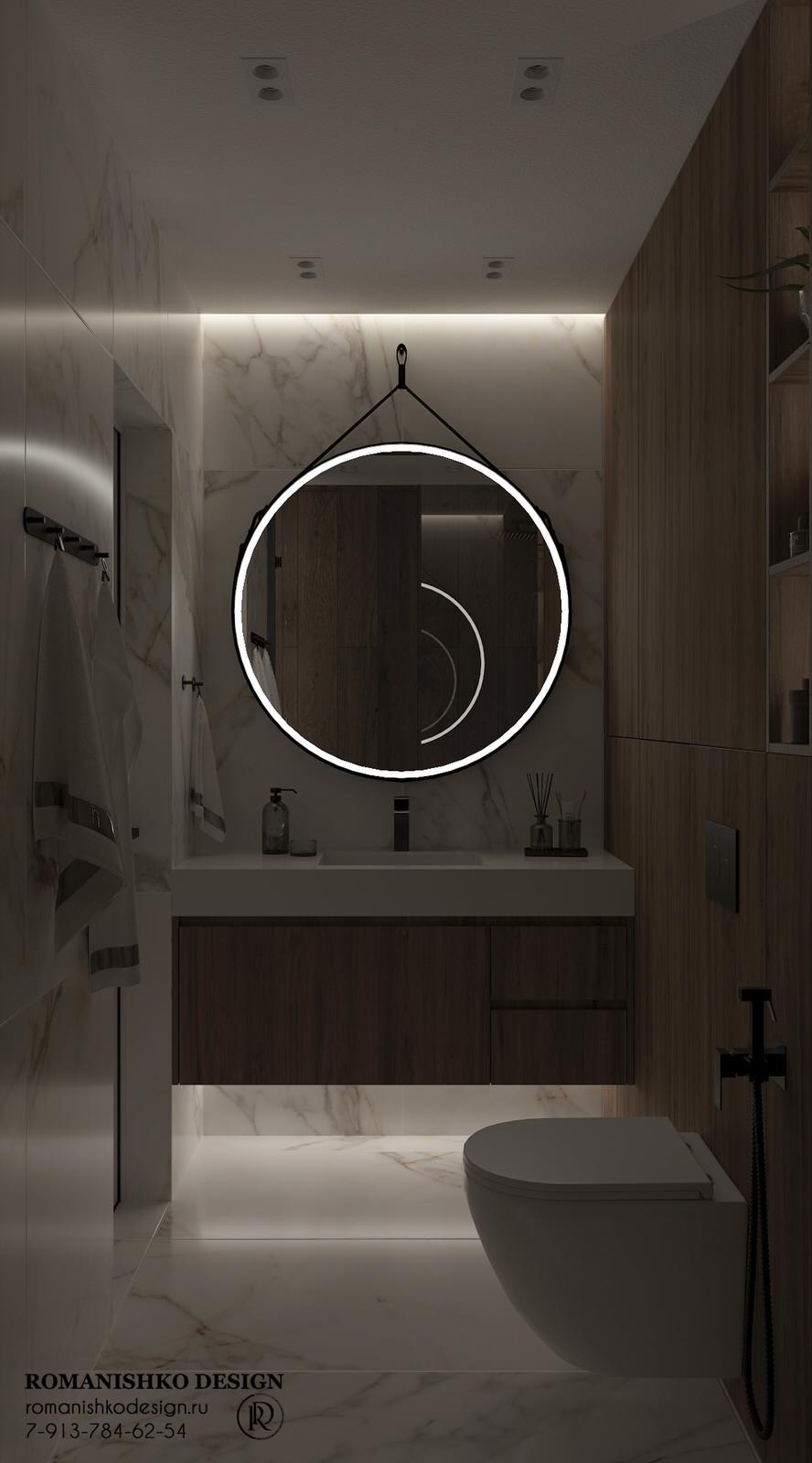 Дизайн санузлов жилой квартиры