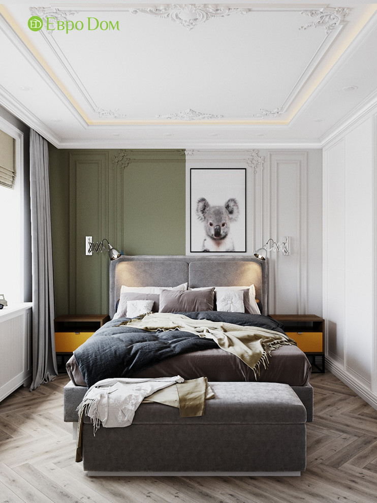 Дизайн четырехкомнатной квартиры 110 кв. м в стиле неоклассика. Фото проекта