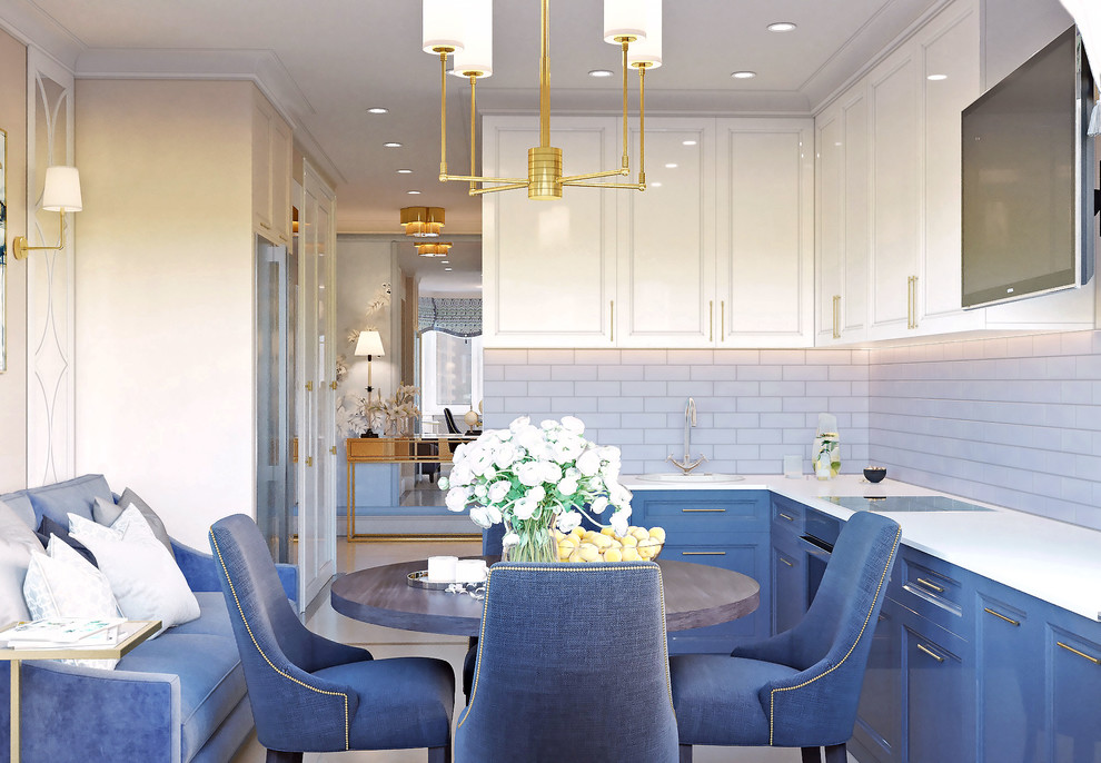 Кухня-гостиная в стандартной панельке