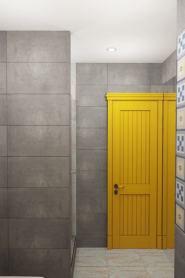 Совмещенный санузел в квартире-студии в Москве