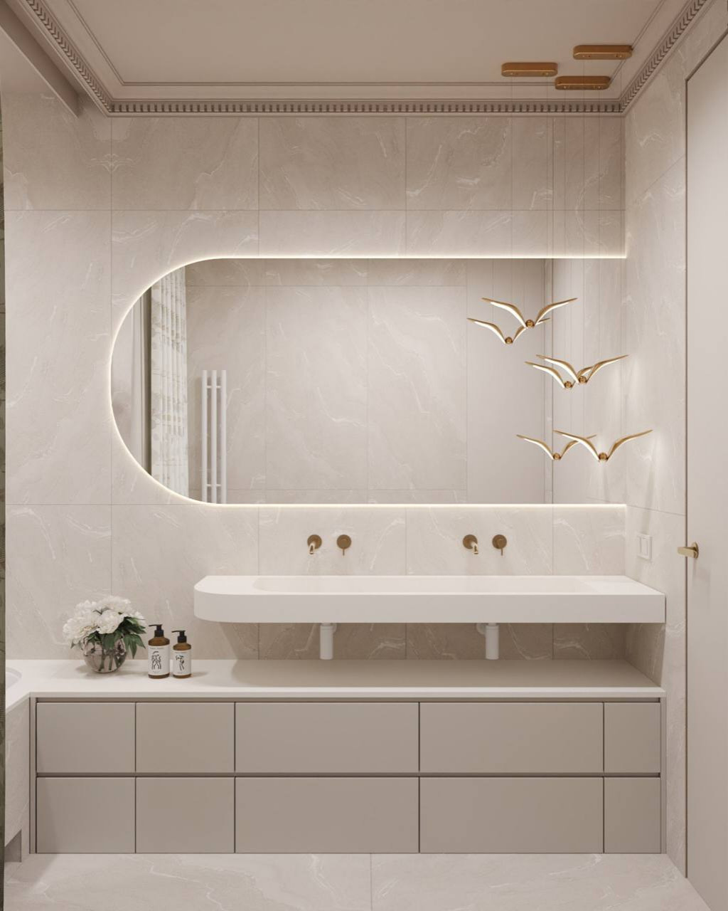 Светлый детский санузел 5 м².