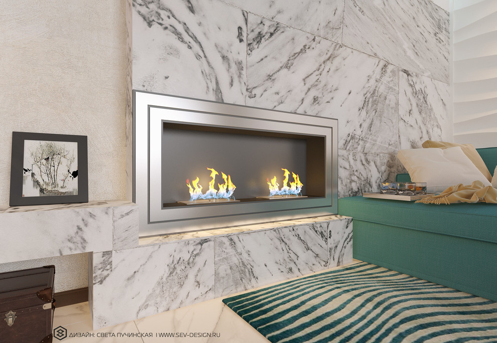 СОВРЕМЕННЫЙ ИНТЕРЬЕР В СТИЛЕ ФЬЮЖН КВАРТИРА 85 М2