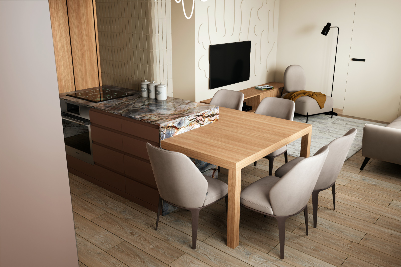 Кухня-гостиная