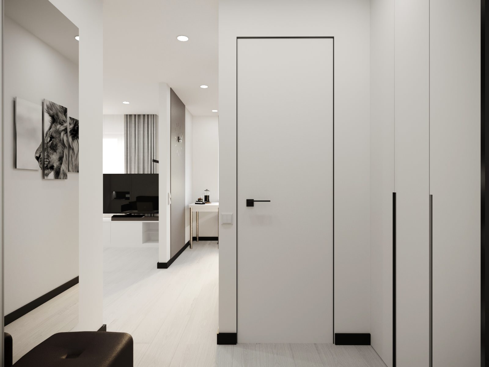 Проект для молодого человека-спортсмена в стиле "White minimalism"