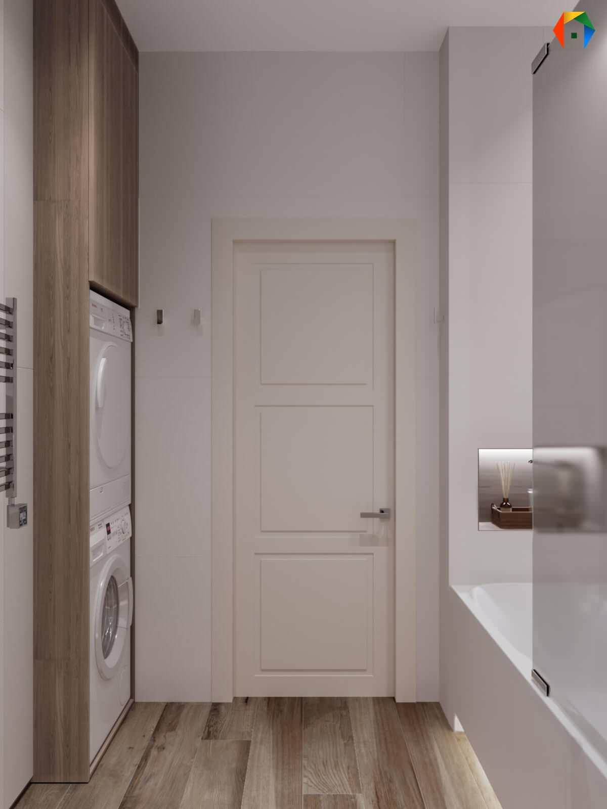 Серебрякова. Дизайн проект 2-х комнатной квартиры в новостройке