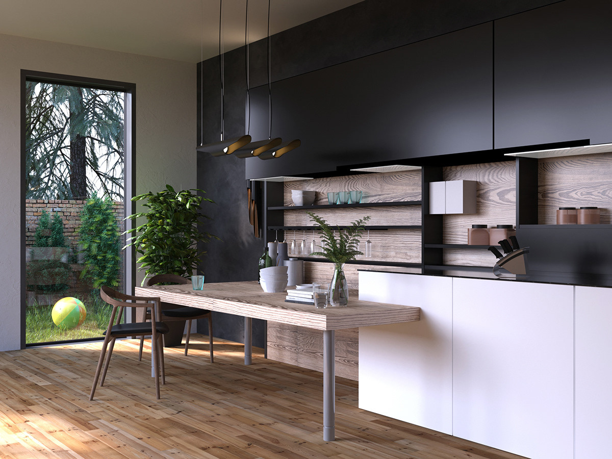 Обложка проекта: Кухня загородного дома