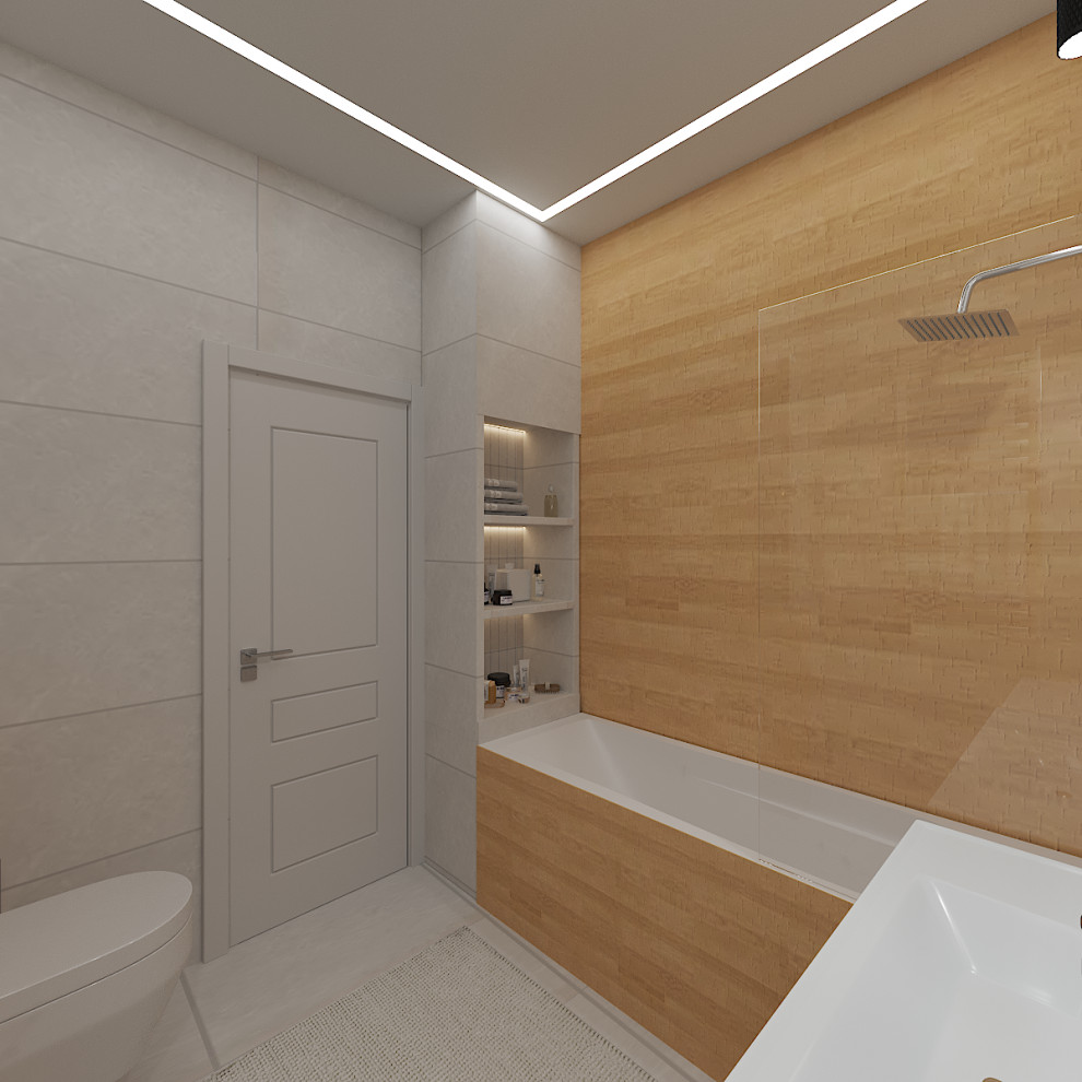 Ванная комната 4м2 в современном стиле