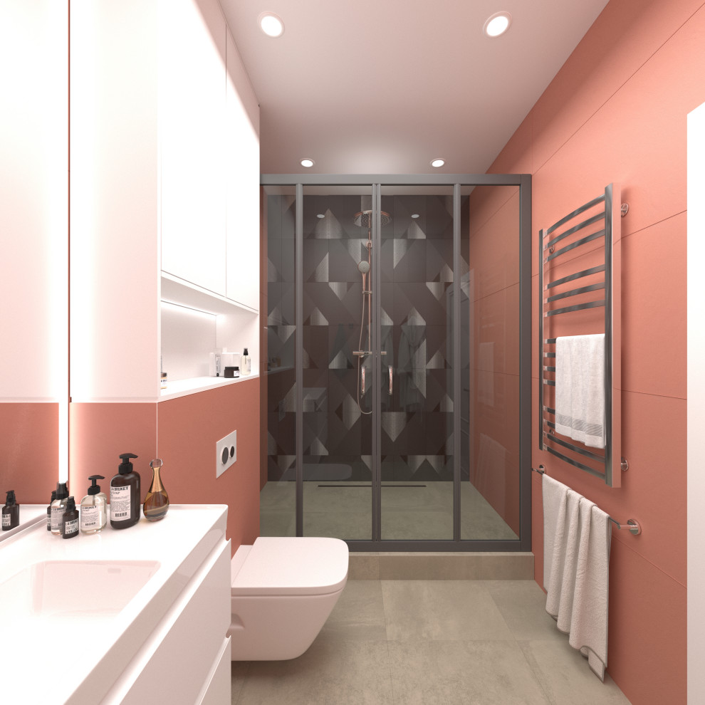 Яркий интерьер таунхауса