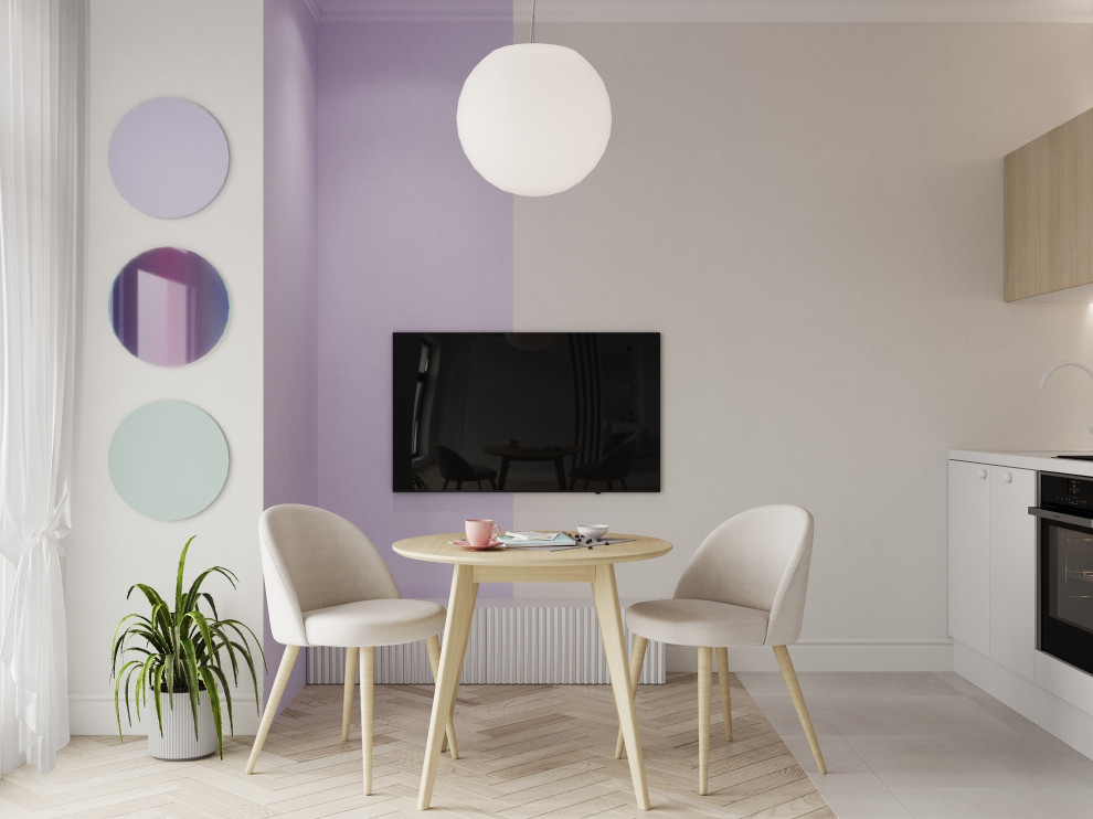 Обложка проекта: Проект квартиры студии 28 кв.м. в ЖК МИРЪ, Санкт-Петербург, 2023г.