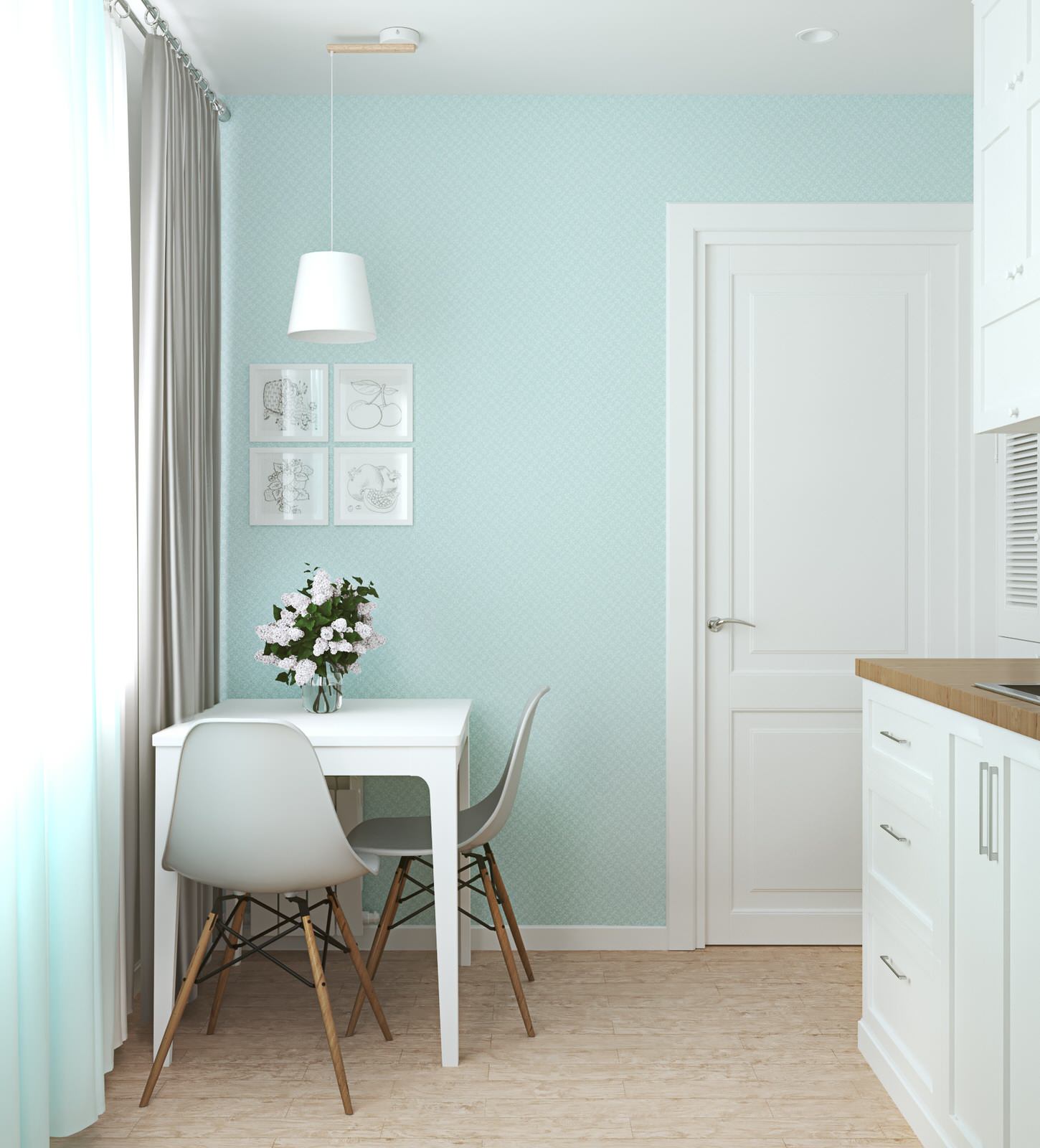 Дизайн проект для молодой девушки.