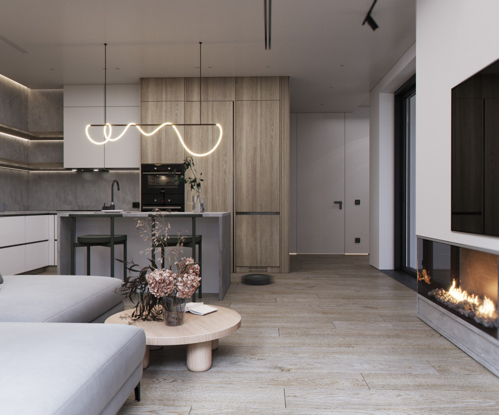 Обложка проекта: Кухня-гостиная