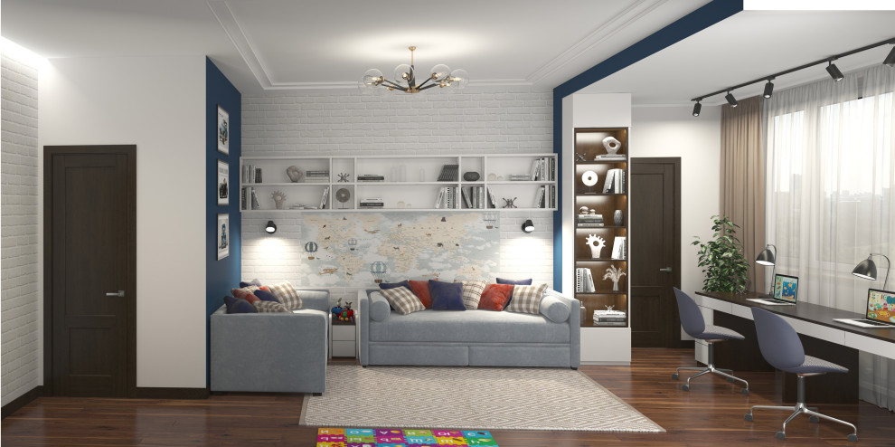 Обложка проекта: Детская комната для 2-х мальчиков