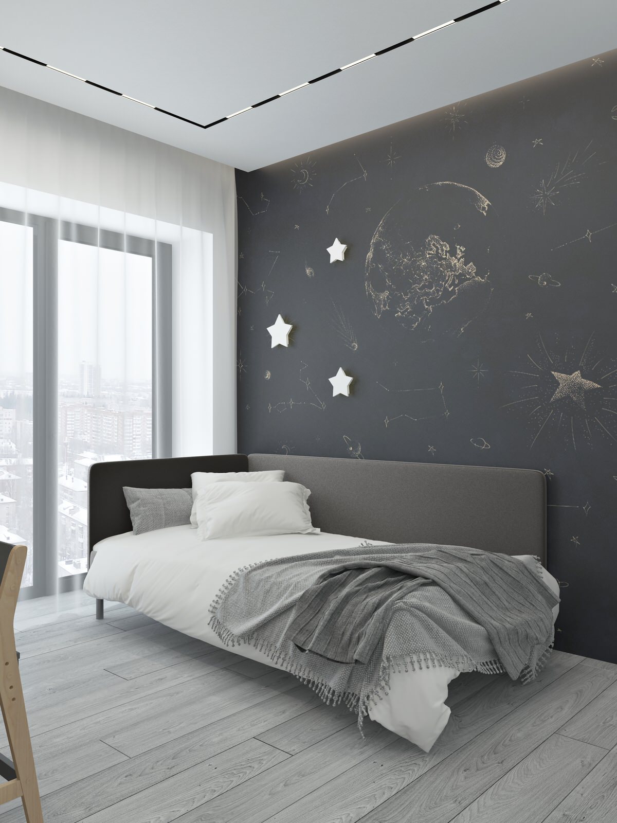 2-х комнатная квартира в современном стиле для молодой семьи