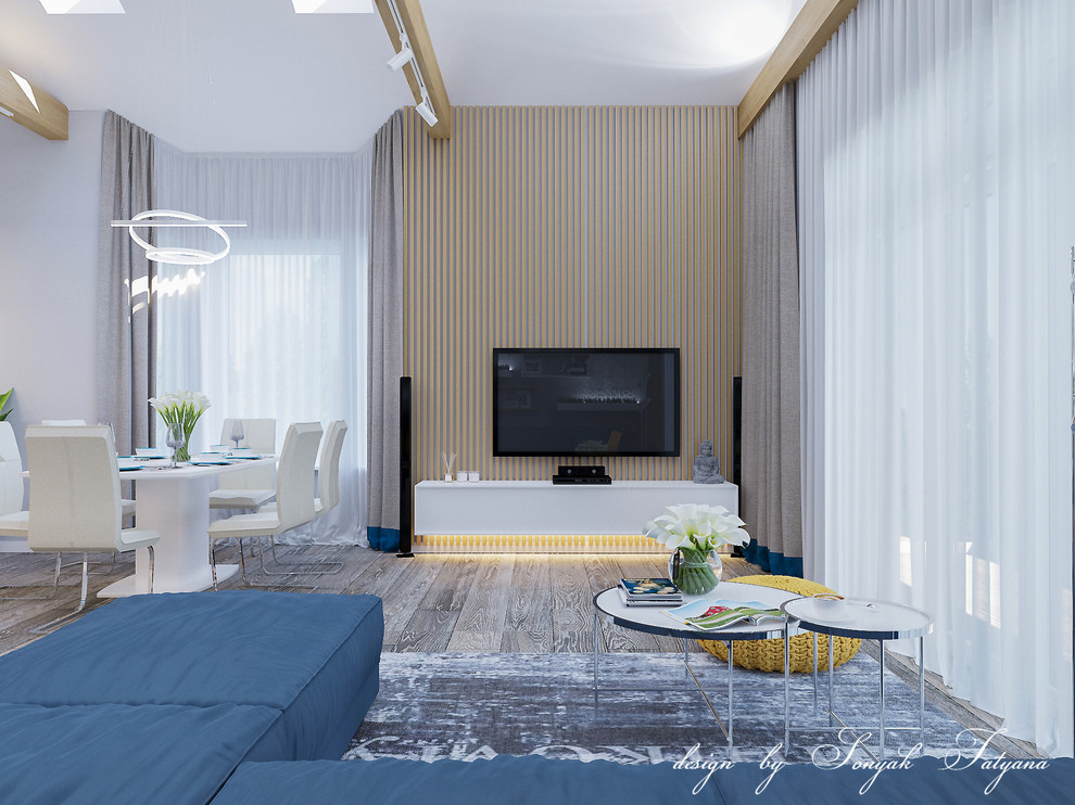 Современный уютный интерьер дома в пос. Родной