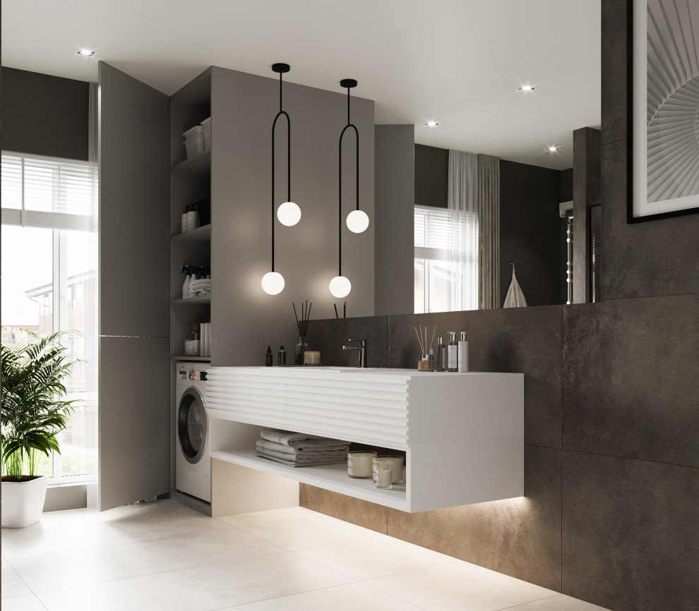 Обложка проекта: Туалетная комната из проекта "SHADES GREY"