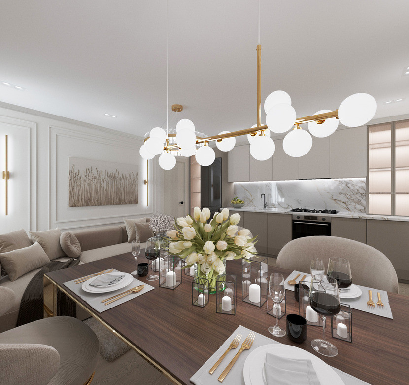 Обложка проекта: Дизайн-проект для молодой семейной пары.