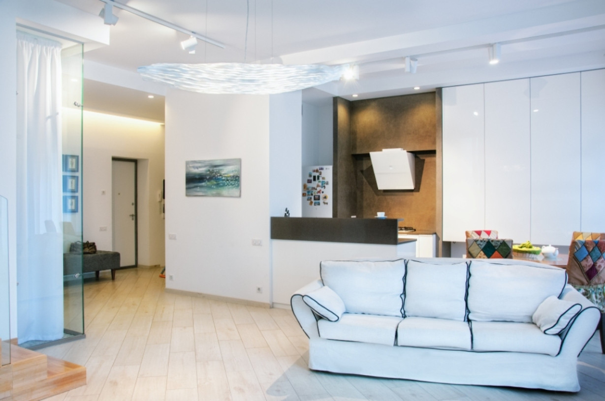 Интерьер двухуровневой квартиры