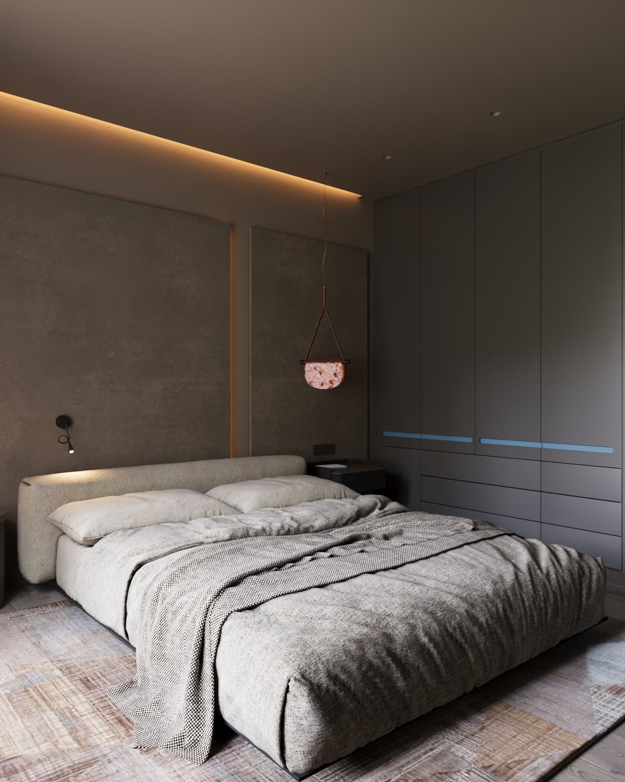 Проект двухкомнатной квартиры в Жк Петровская Доминанта, Современный стиль