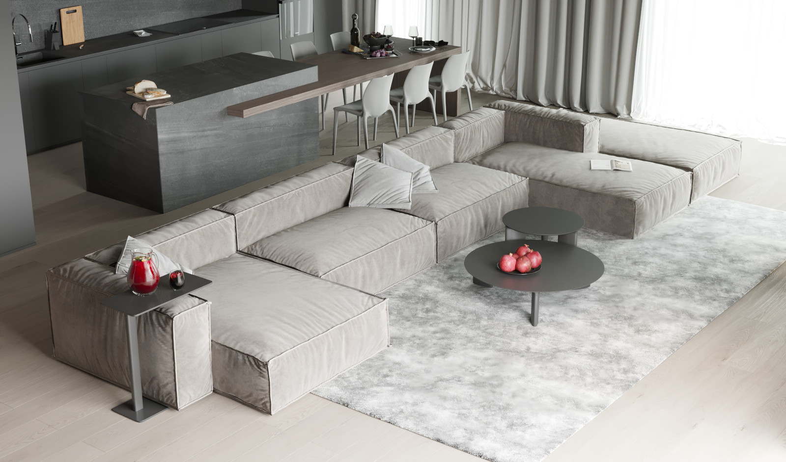 HL 2112 | Кухня-гостинная