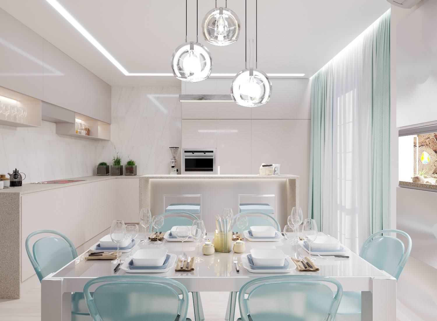 Дом 140кв.м. для взрослой пары в современном стиле с элеменами хай-тек