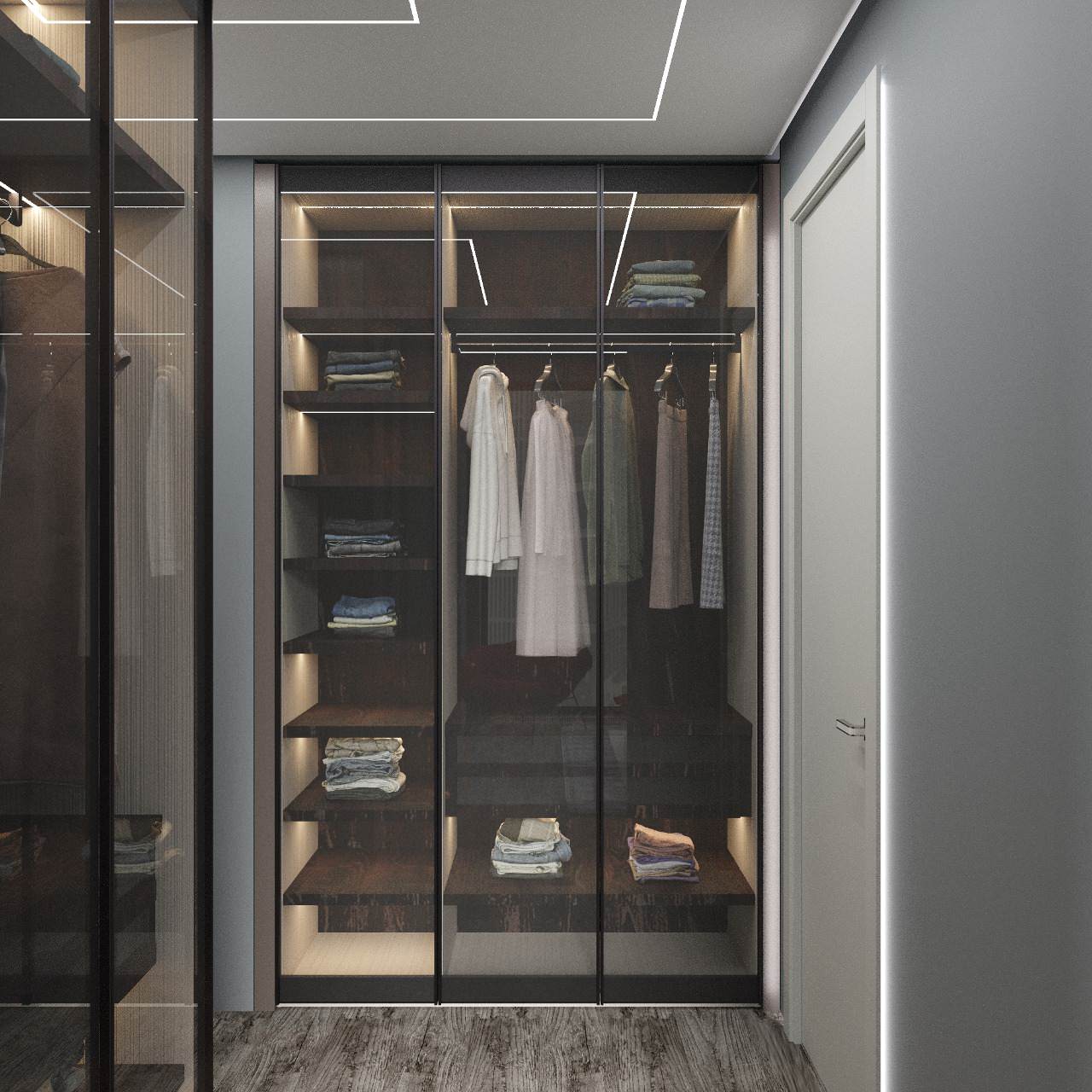 Гардеробная в спальне