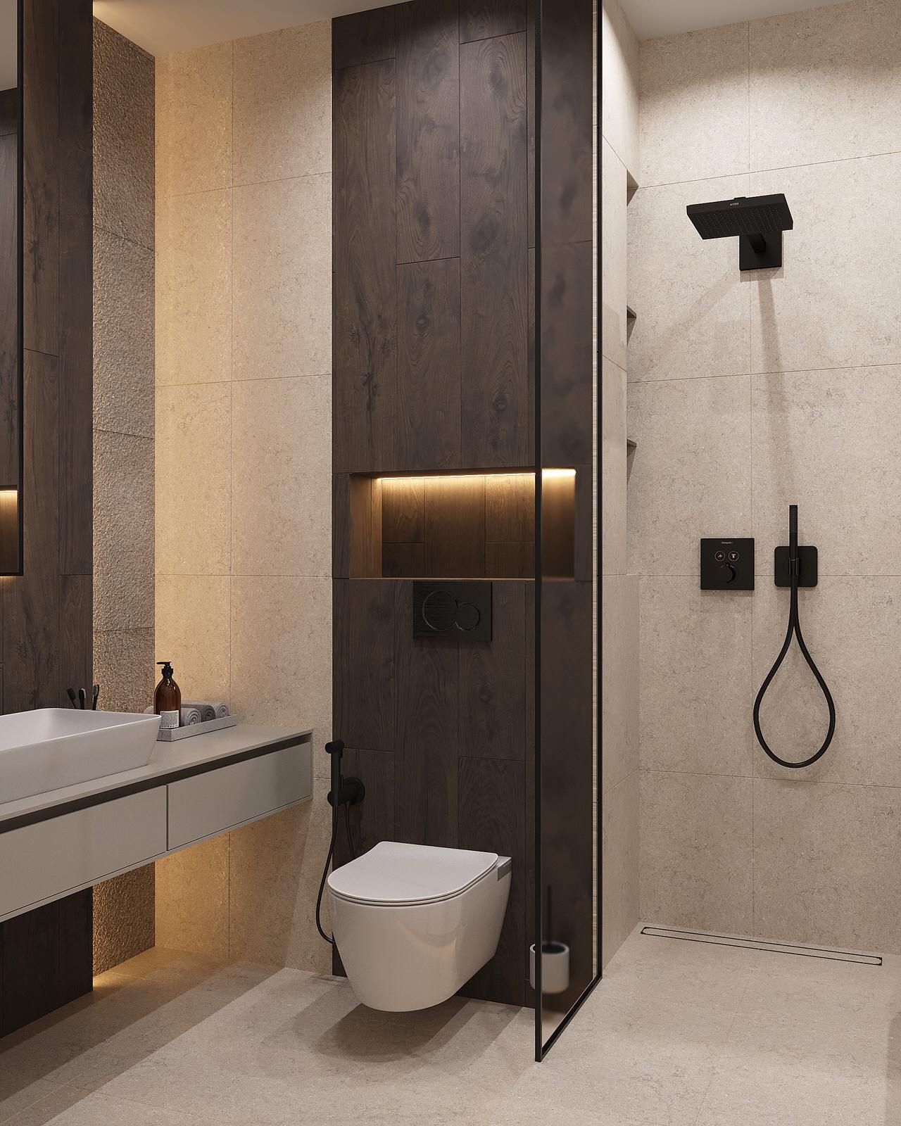 Евродвушка в жк Ilove 78м2 минимализм с элементами ваби-саби