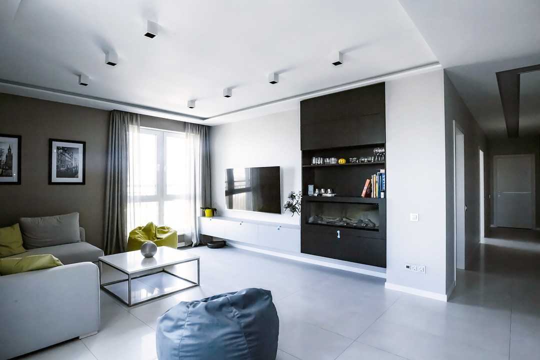 Обложка проекта: Дизайн квартиры в современном стиле с  акцентами.