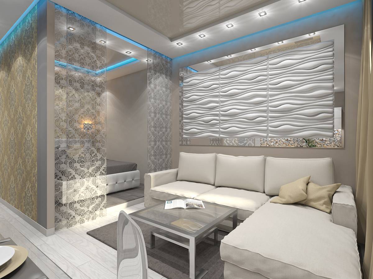 Кухня-студия в ЖК "Серебряный Берег"